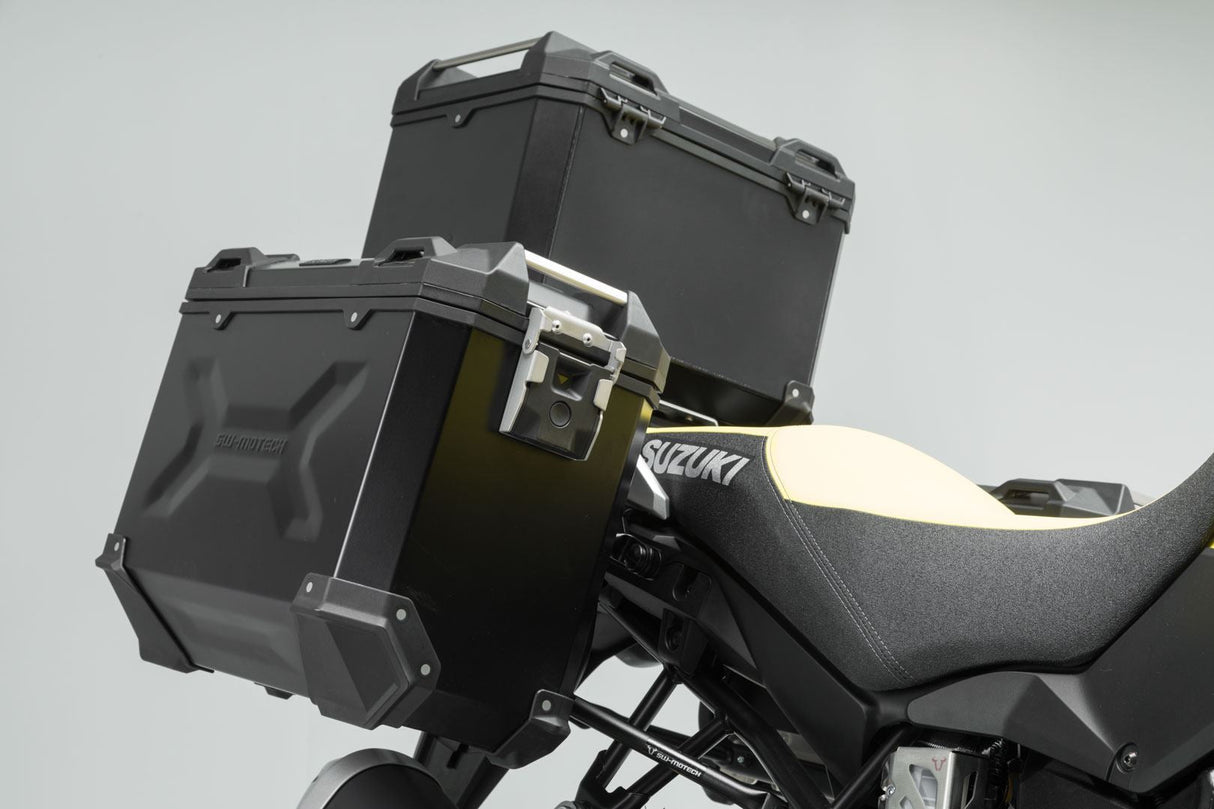 Adventure set luggage Black. Suzuki V Strom 1000 (14 - 19). - SW - Motech UK