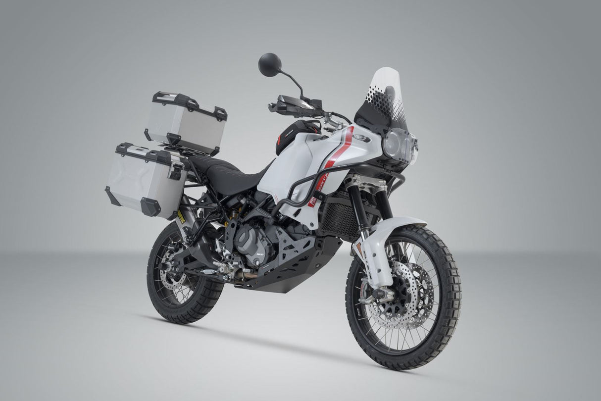 Adventure Set Luggage US Model Silver. Ducati DesertX (22 - ). - SW - Motech UK