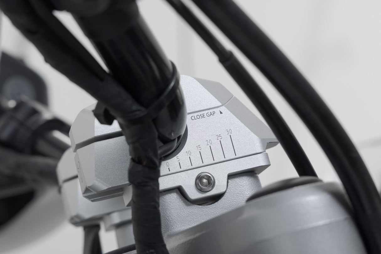 Bar Back Variable for Ø22 Handlebars H=25mm Back 5/10/15/20/25/30 mm Silver - SW - Motech UK