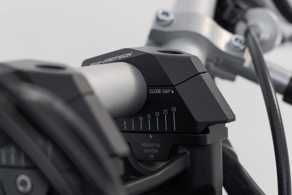 Bar Back Variable for Ø28 Handlebars H=28mm Back 5/10/15/20/25/30 mm Black - SW - Motech UK