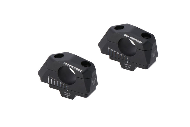 Bar Back Variable for Ø28 Handlebars H=28mm Back 5/10/15/20/25/30 mm Black - SW - Motech UK