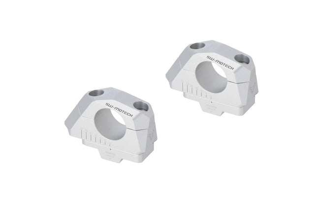 Bar Back Variable for Ø32 Handlebars H=32mm Back 5/10/15/20/25/30 mm Silver - SW - Motech UK