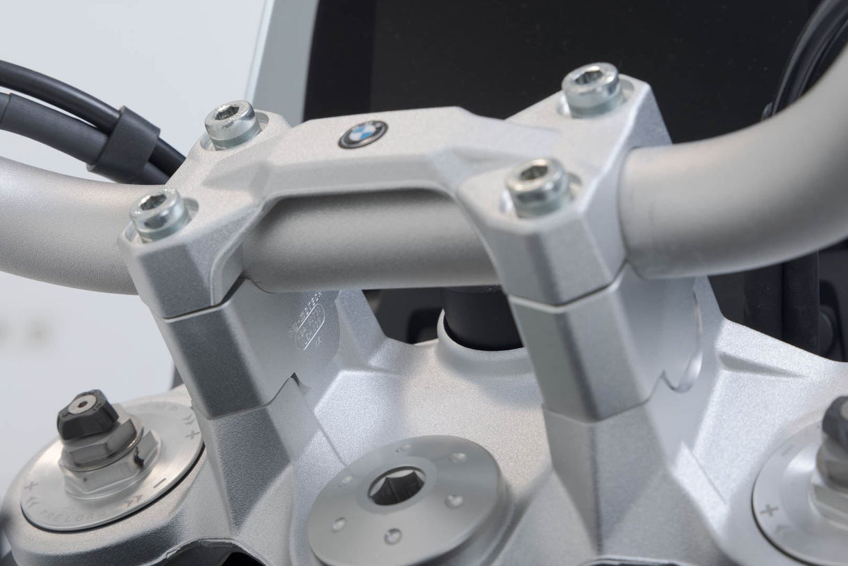 Bar riser H=30 mm BMW F 850 GS (18 - ). Silver - SW - Motech UK