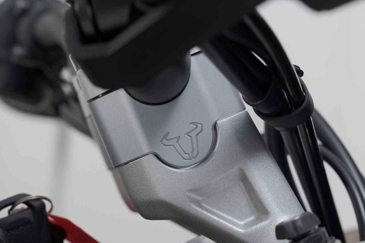 Bar riser H=30 mm. Silver. Triumph Tiger 900 GT/Rally Pro. - SW - Motech UK