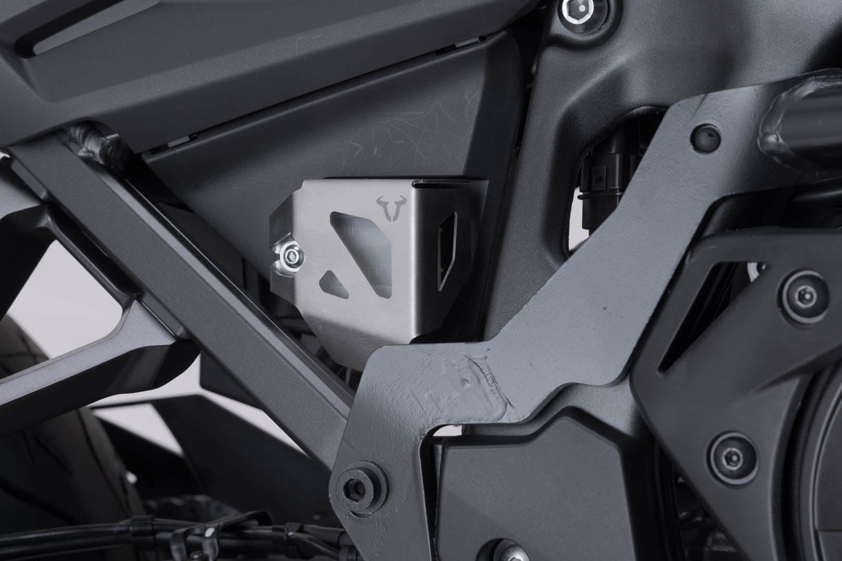 Brake reservoir guard Suzuki DL1000, Honda CRF1000L/1100L. Silver - SW - Motech UK