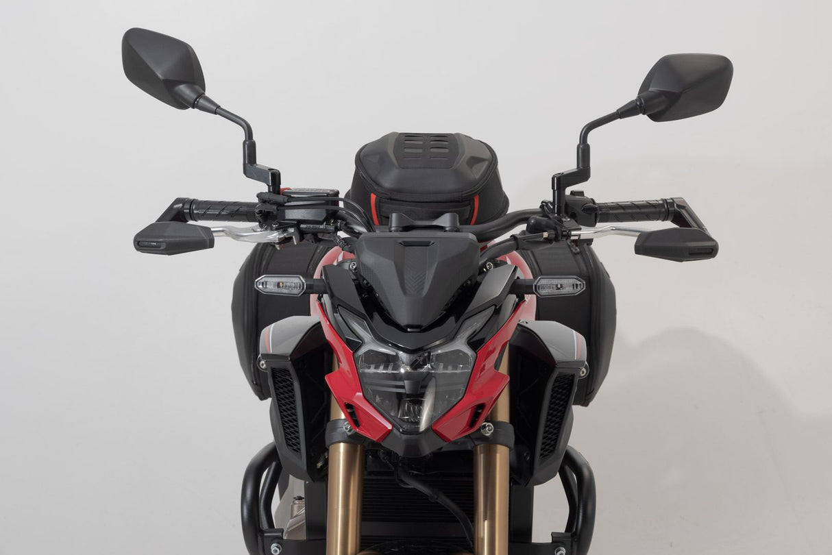 Lever Guards Honda CB650R (18-), Kawasaki Z650 (16-) with Wind Protection Black