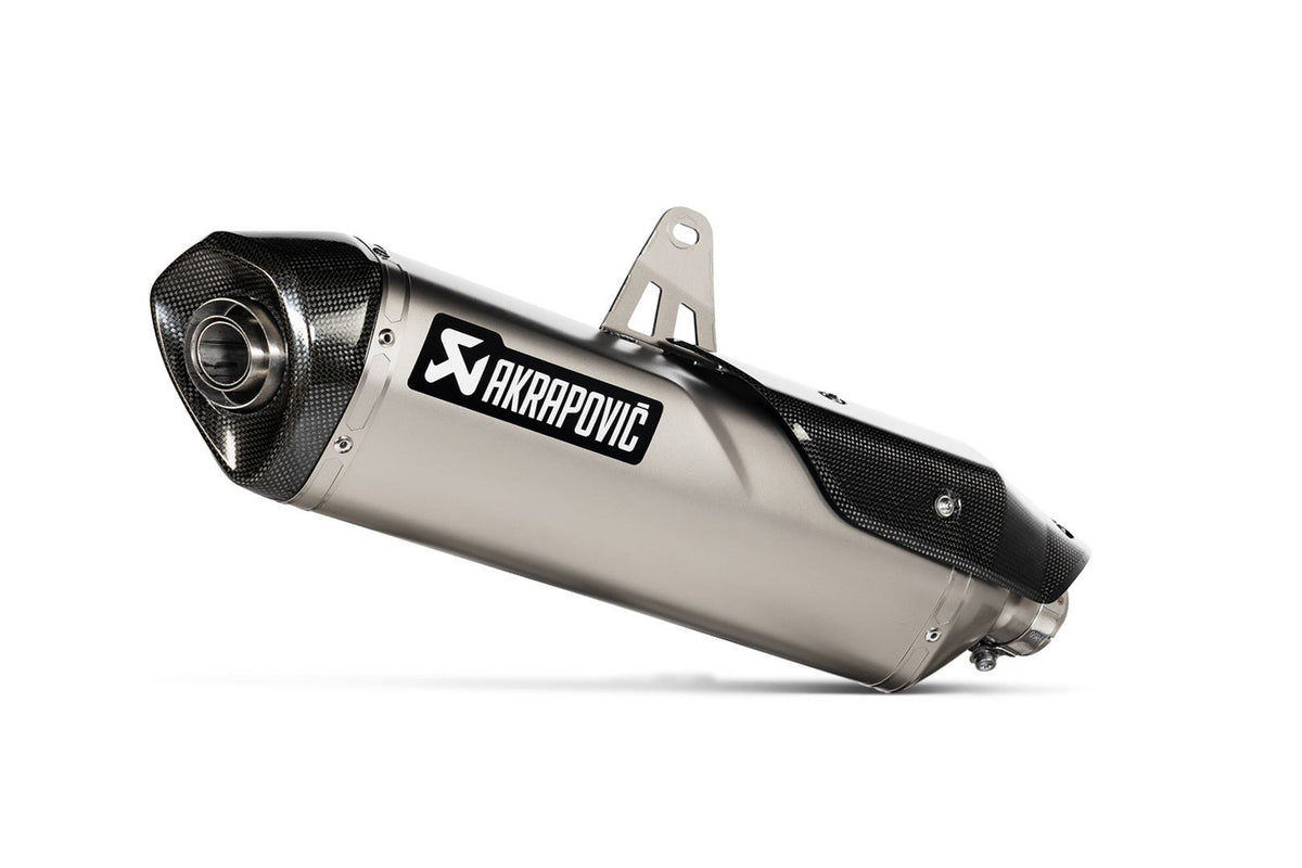 Akrapovic Slip On exhaust system Silver. Triumph Tiger 900 Modelle (19-23).