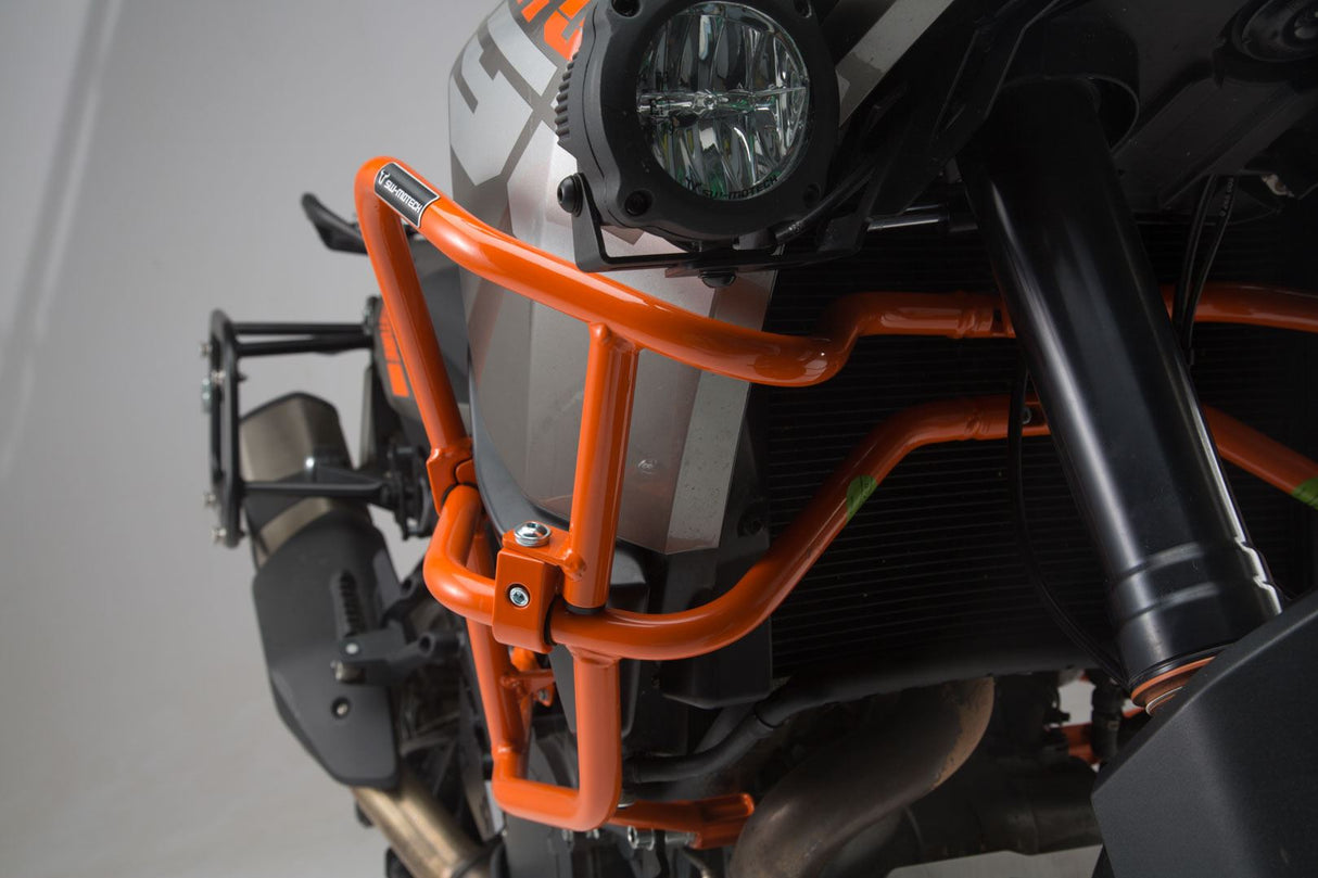 Crash bar KTM 1290 SAdv R / S (16 - ), 1090 Adv (16 - ) UPPER CRASH BAR for orig KTM crash bar. Orange - SW - Motech UK