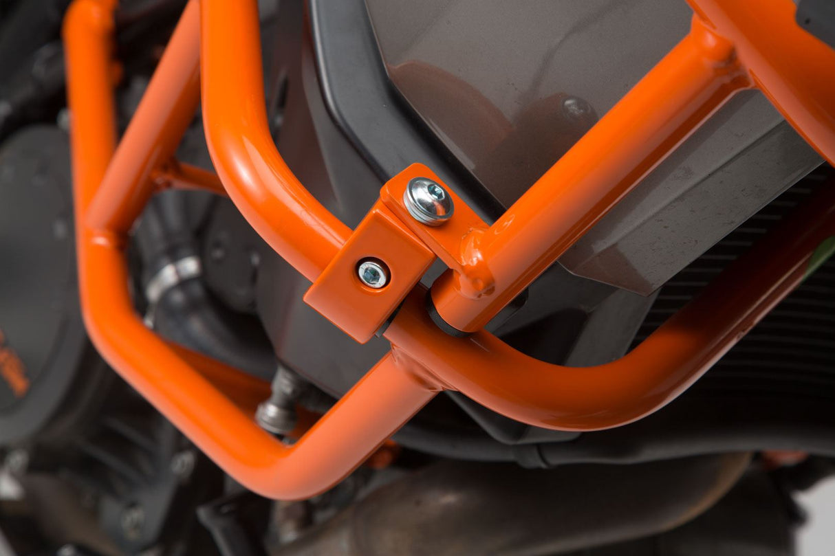 Crash bar KTM 1290 SAdv R / S (16 - ), 1090 Adv (16 - ) UPPER CRASH BAR for orig KTM crash bar. Orange - SW - Motech UK