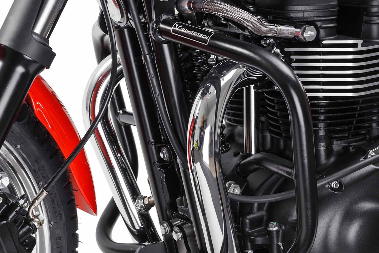 Crash bar Triumph Thruxton, Bonneville (04 - 16) Black - SW - Motech UK