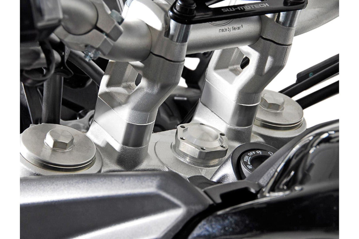 Bar riser H=20 mm Triumph Tiger 800/ 900/ 1200. Silver