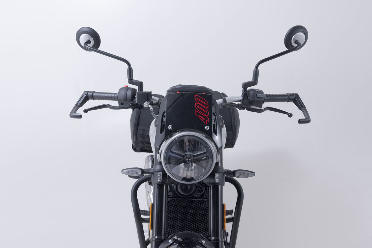 Lever guards Black. Triumph Tracker 400 (25-).