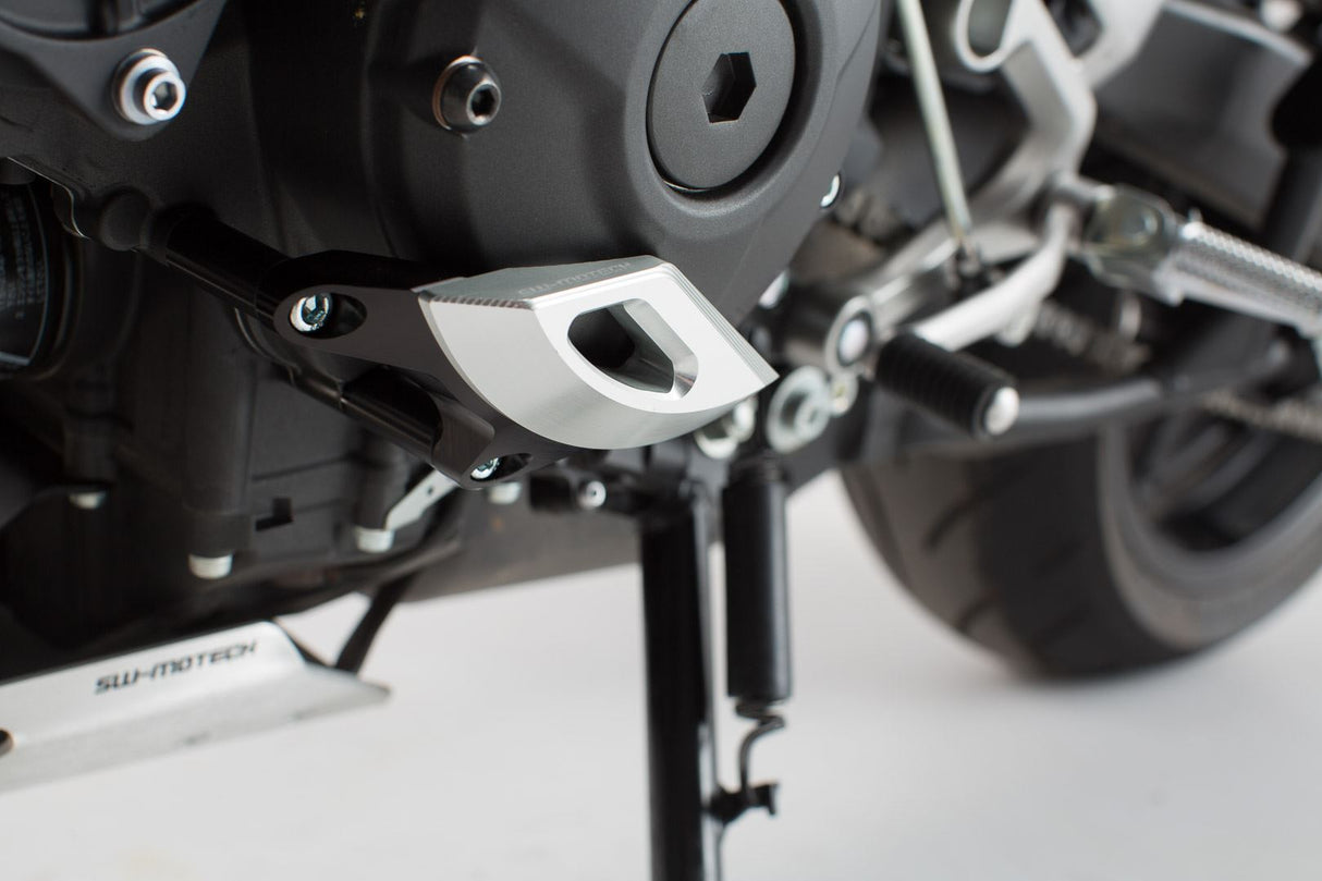 Engine case protector Yamaha XSR900 (15 - ), MT - 09/ Tracer (14 - ) Black/silver - SW - Motech UK