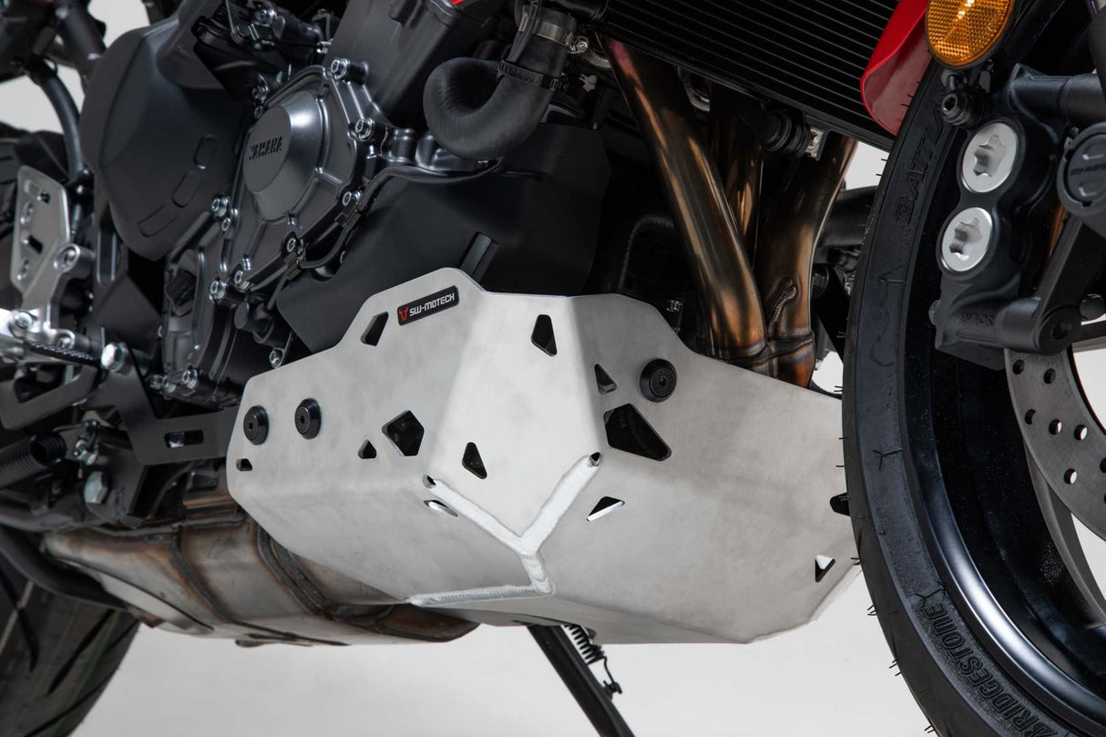 Engine guard Silver. Yamaha Tracer 9/GT (20 - )/GT+ (22 - ). - SW - Motech UK