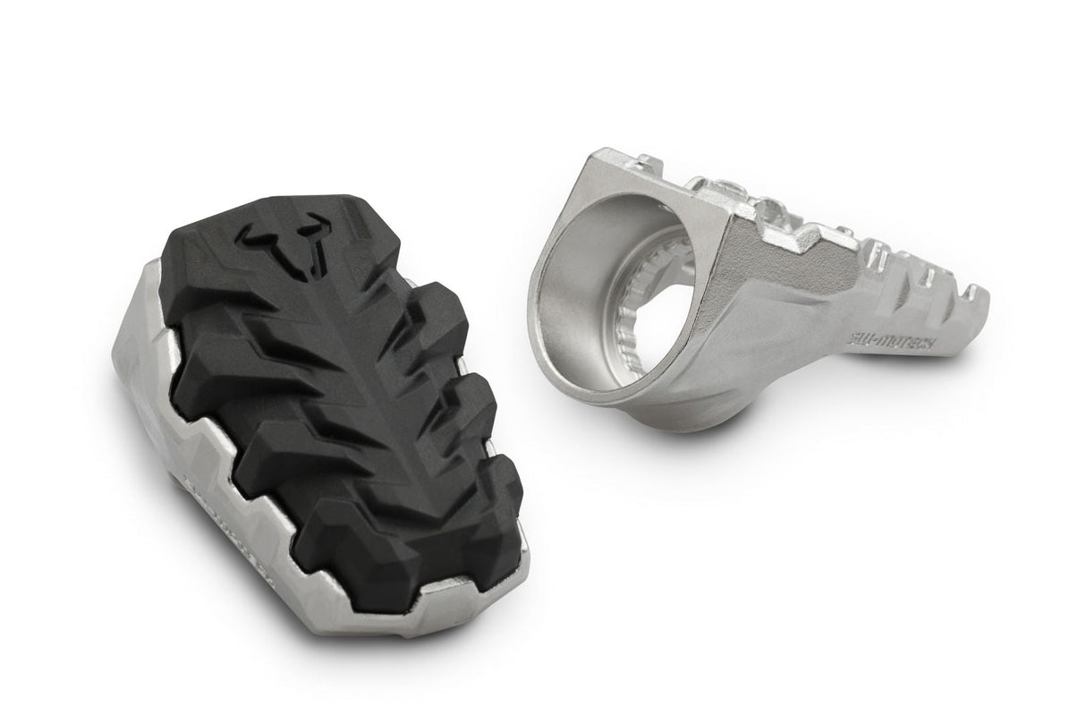 EVO footrest Stainless steel Adjustable - SW - Motech UK