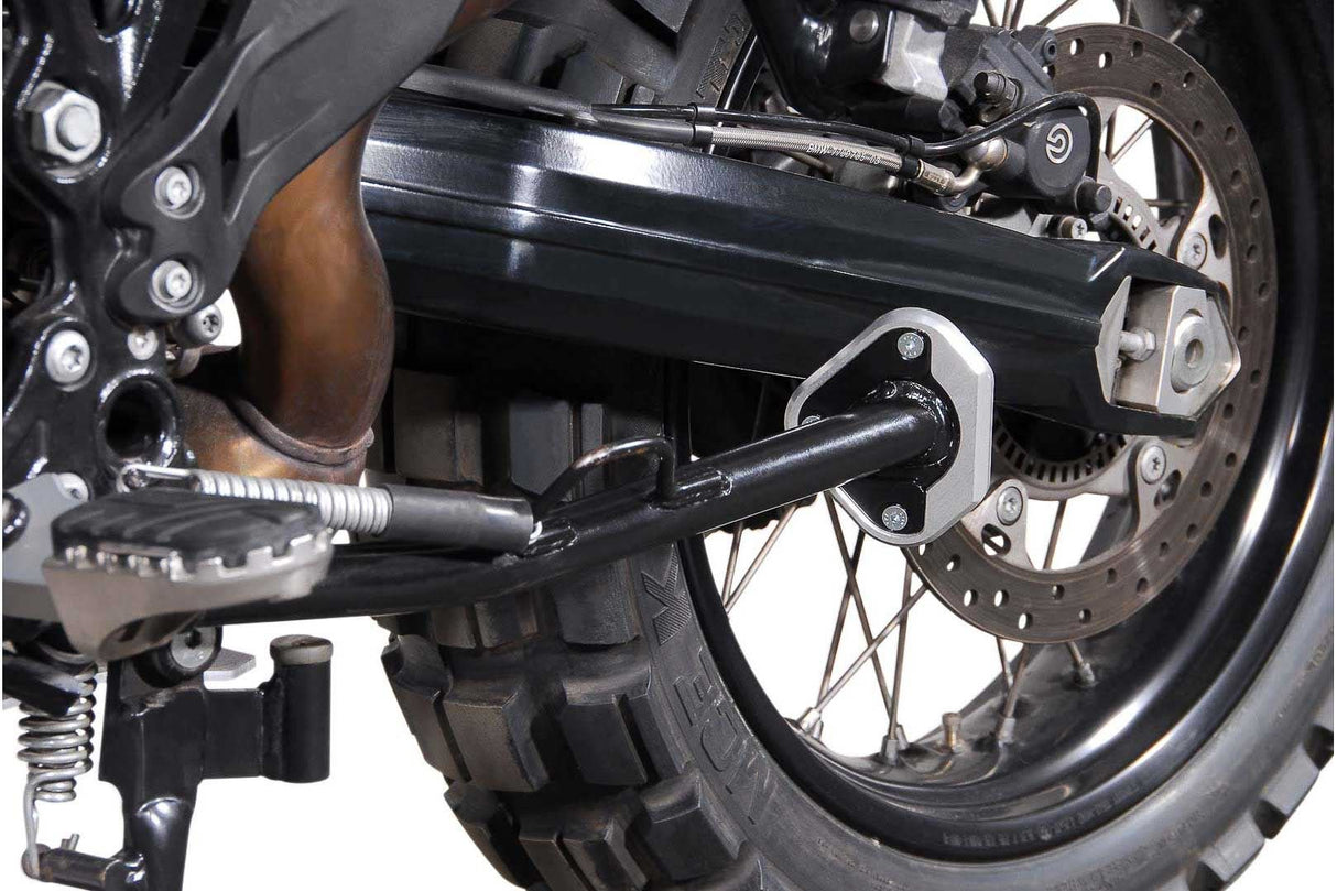 Extension for Side Stand Foot BMW F650GS/F800GS, Husqvarna TR650 Black/Silver - SW - Motech UK