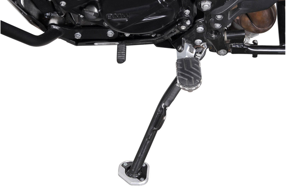 Extension for Side Stand Foot BMW F650GS/F800GS, Husqvarna TR650 Black/Silver - SW - Motech UK
