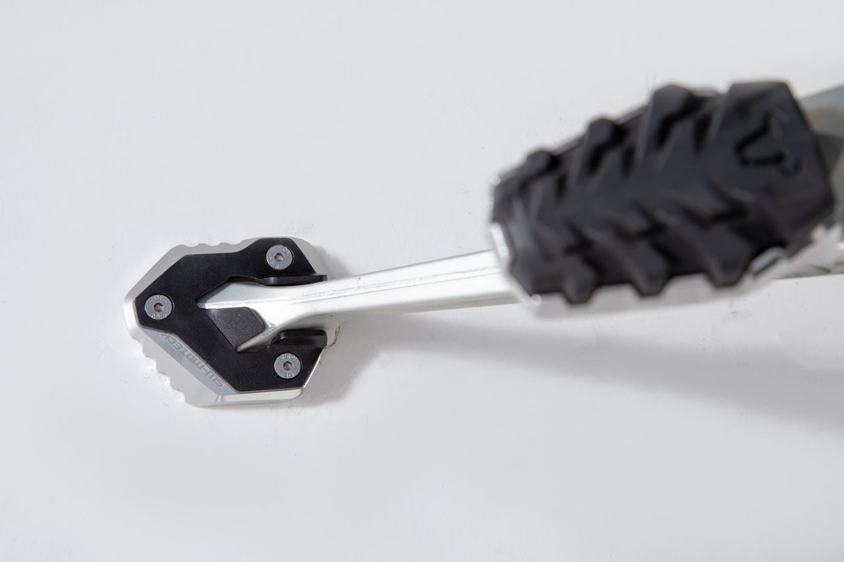 Extension for Side Stand Foot Triumph Tiger 800 XC / XR (17 - ) Black/Silver - SW - Motech UK