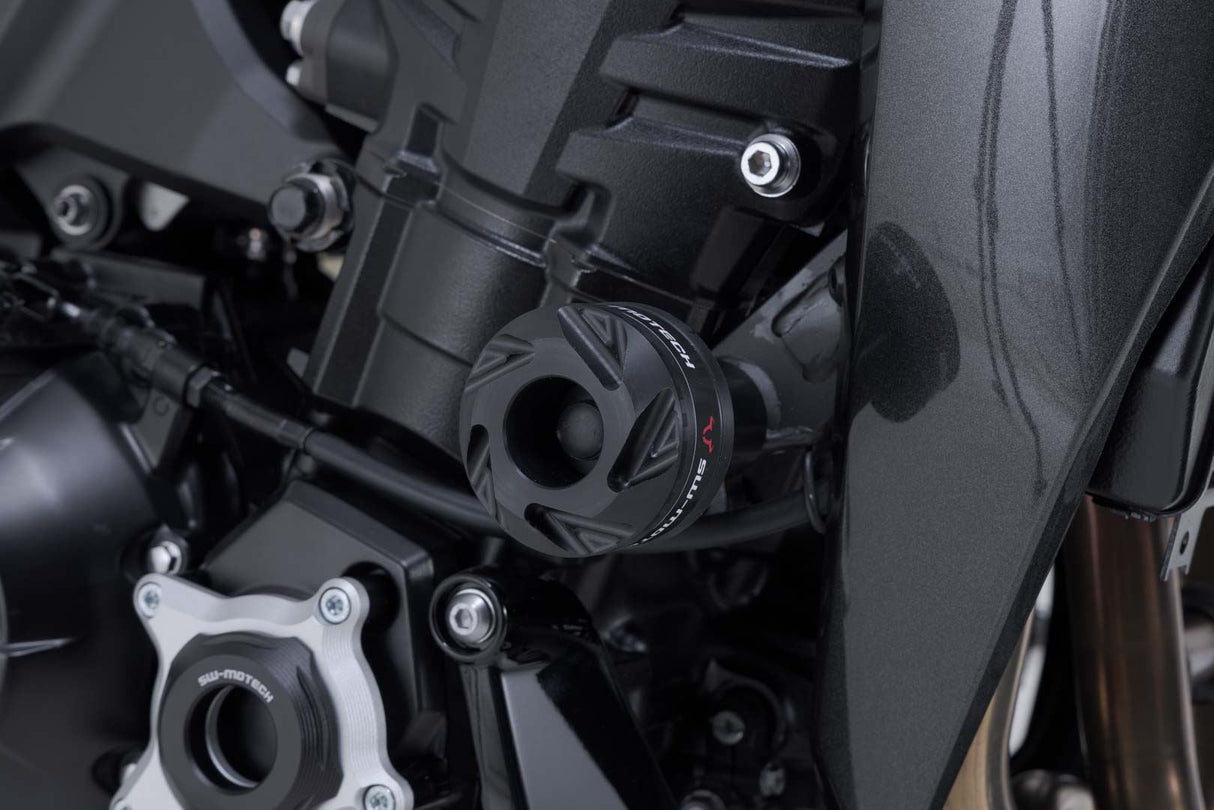 Frame slider kit Black. Kawasaki Z900 models (16 - ), Z1100 (25 - ). - SW - Motech UK