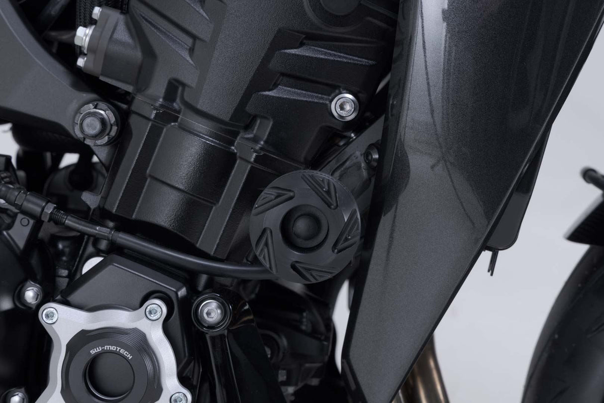 Frame slider kit Black. Kawasaki Z900 models (16 - ), Z1100 (25 - ). - SW - Motech UK