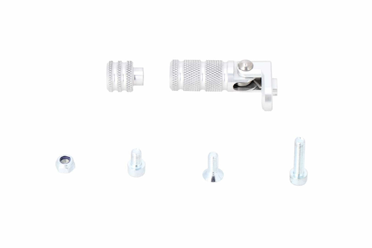 Gear lever tread extension incl Knurled Silver - SW-Motech UK