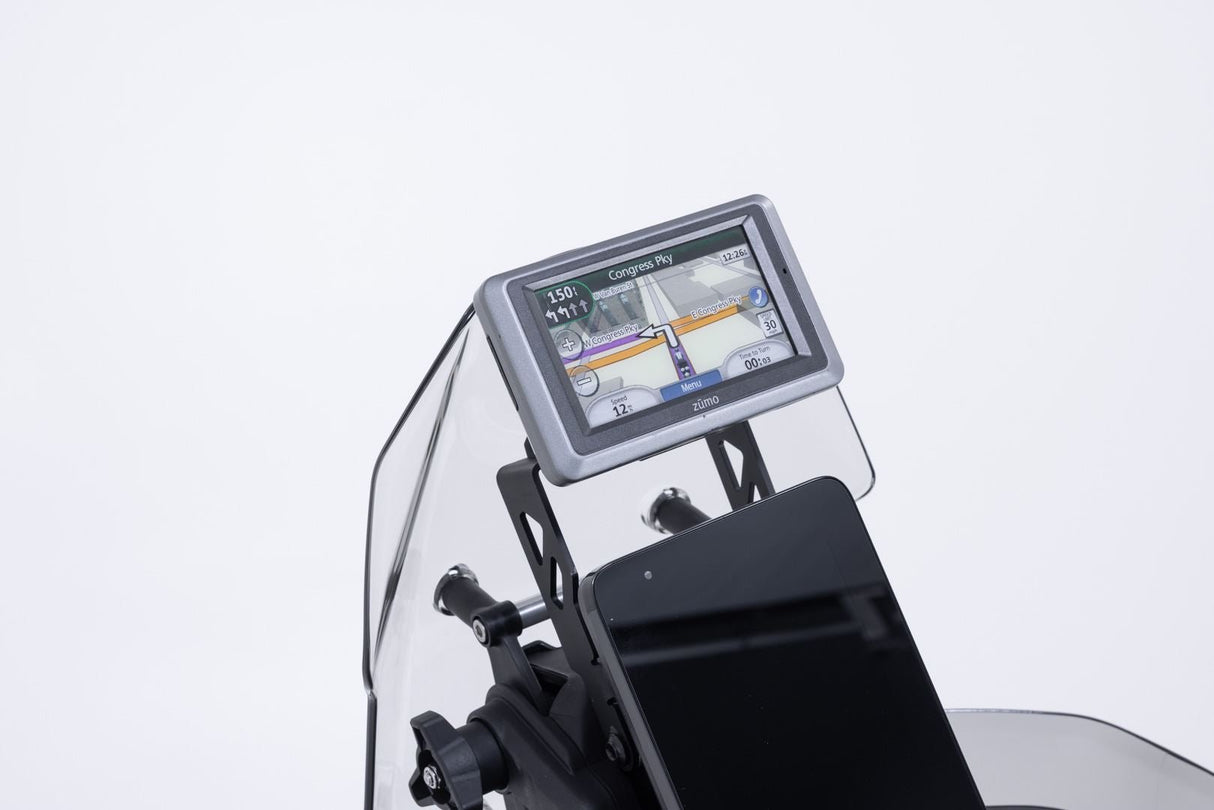GPS mount for cockpit Black. CFMoto 800MT - X (24 - ). - SW - Motech UK