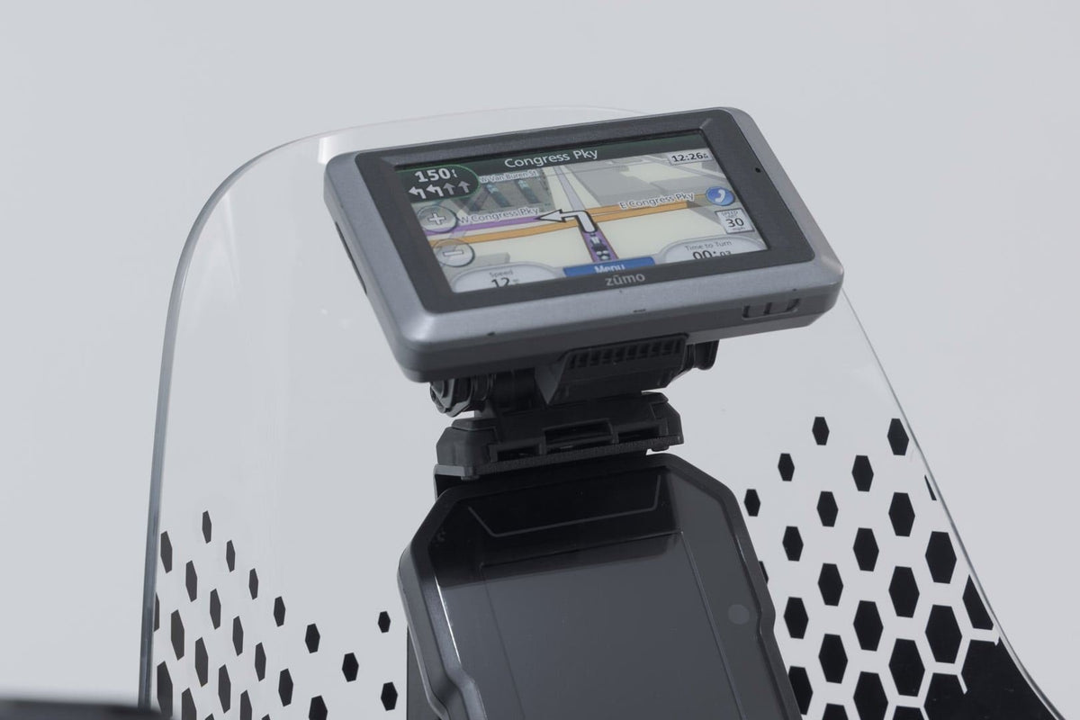 GPS mount for cockpit Ducati DesertX (22-) Black - SW-Motech UK