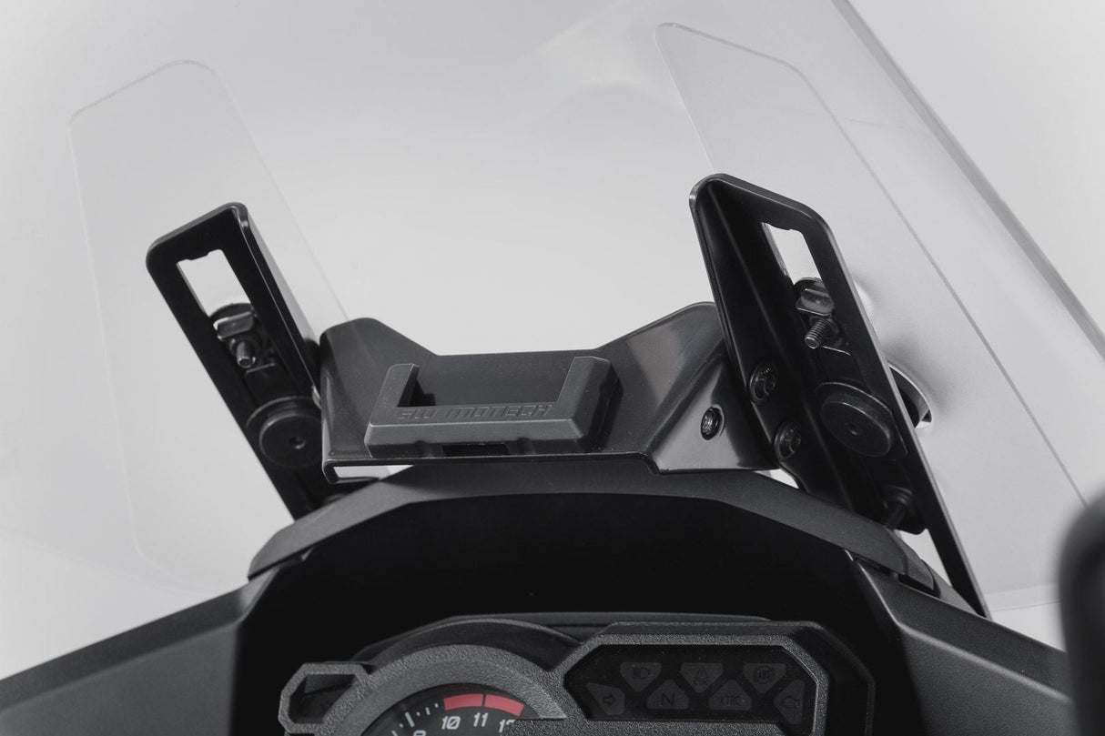 GPS Mount for Cockpit Kawasaki Versys 1000 (15 - 17) Black - SW - Motech UK