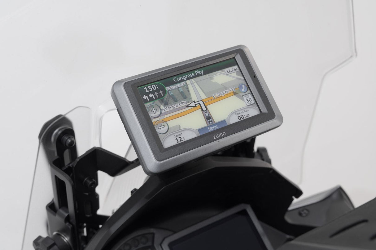 GPS Mount for Cockpit Kawasaki Versys 1000 (18 - ) Black - SW - Motech UK
