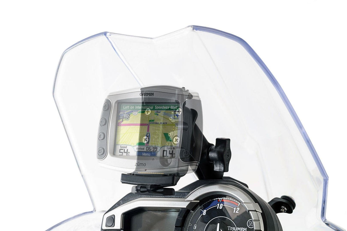 GPS Mount for Cockpit Triumph Tiger 800/800 XC, XR (10 - 17) Black - SW - Motech UK