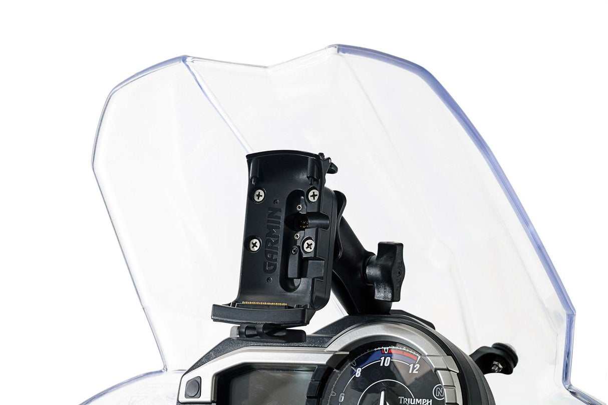 GPS Mount for Cockpit Triumph Tiger 800/800 XC, XR (10 - 17) Black - SW - Motech UK
