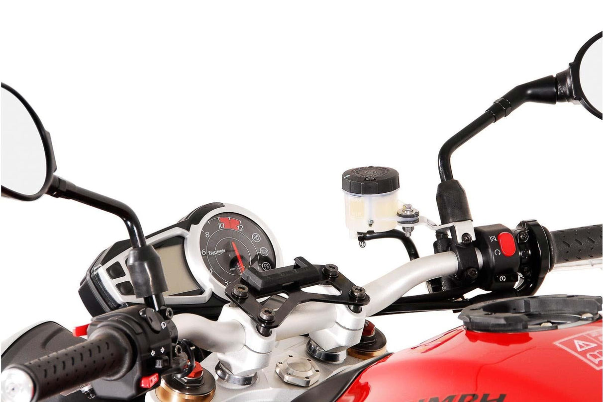 GPS Mount for Handlebar Triumph Speed Triple 1050 (10 - ) Black - SW - Motech UK