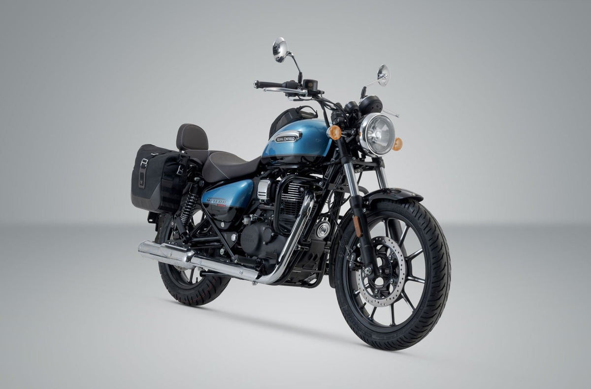 Legend Gear Side Bag System LC Black Edition Royal Enfield Meteor 350 (19-) - SW-Motech UK