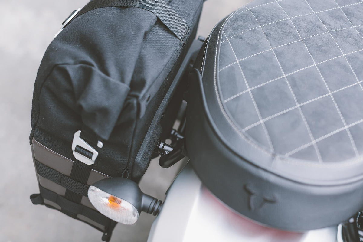 Legend Gear side bag system LC Black Edition Triumph Scrambler (05-) - SW-Motech UK