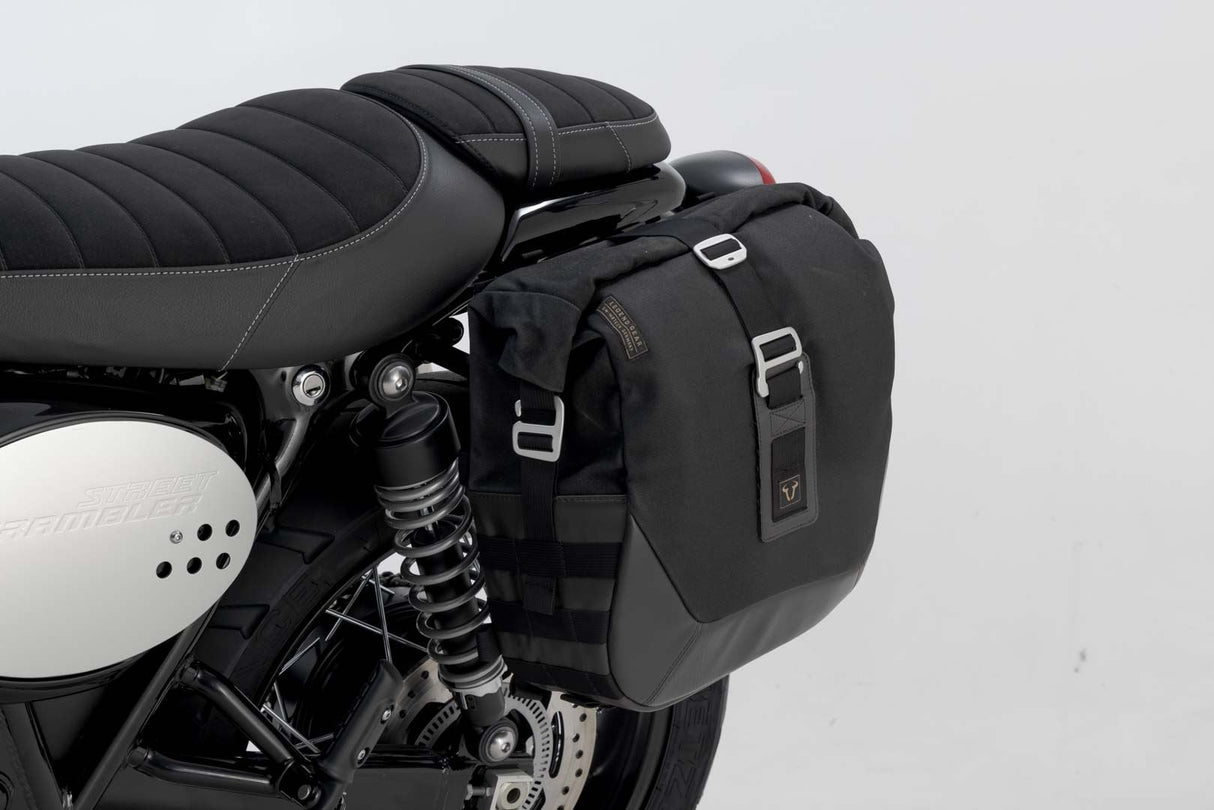 Legend Gear Side Bag System LC Black Edition Triumph Street Cup / Scrambler / Twin (16 - ) - SW - Motech UK