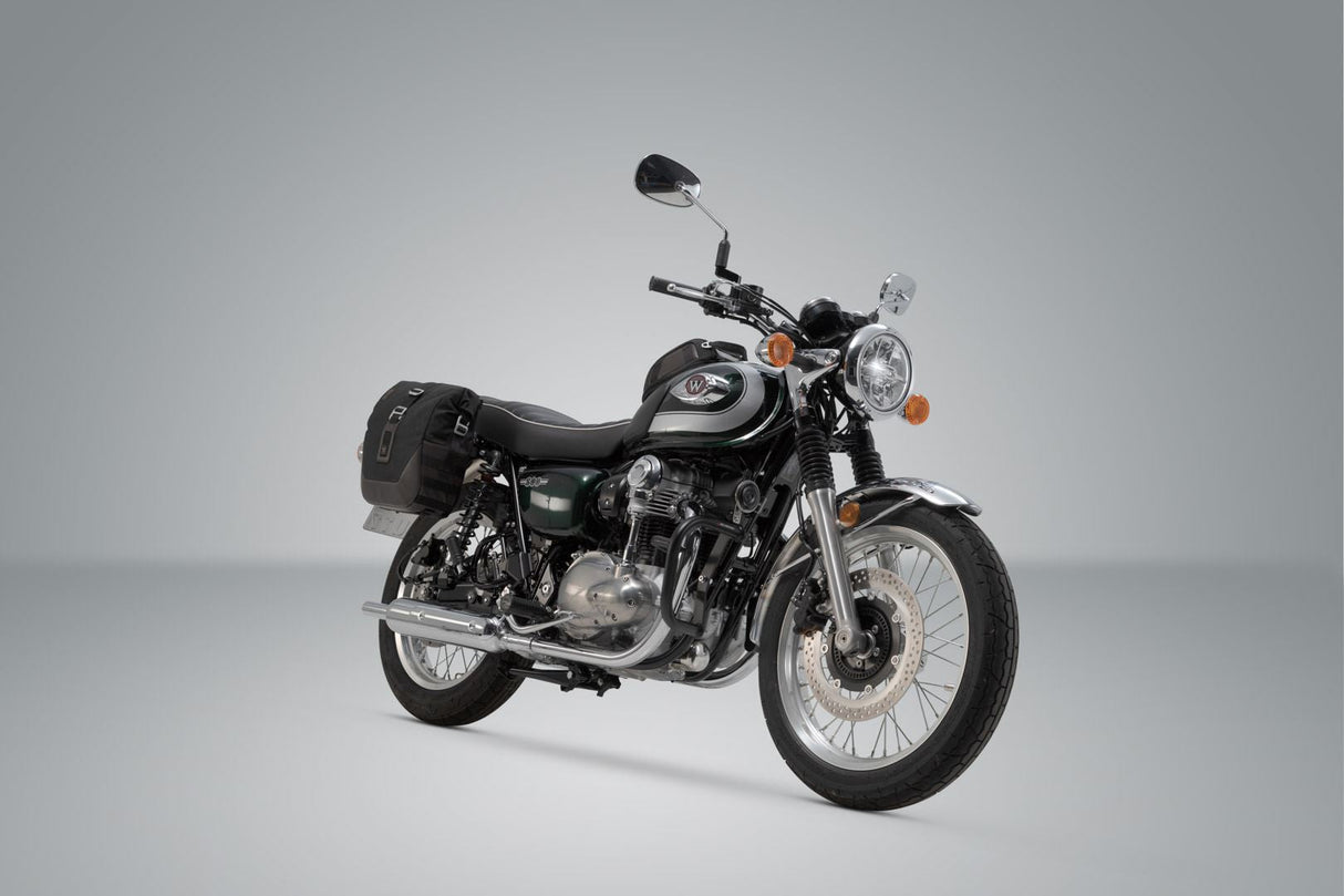 Legend Gear Side Bag System LC Kawasaki W800 / Street / Cafe (18 - ) Black Edition - SW - Motech UK