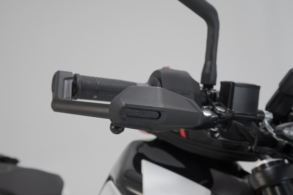 Lever Guards KTM 390 Duke (17 - ) with Wind Protection Black - SW - Motech UK