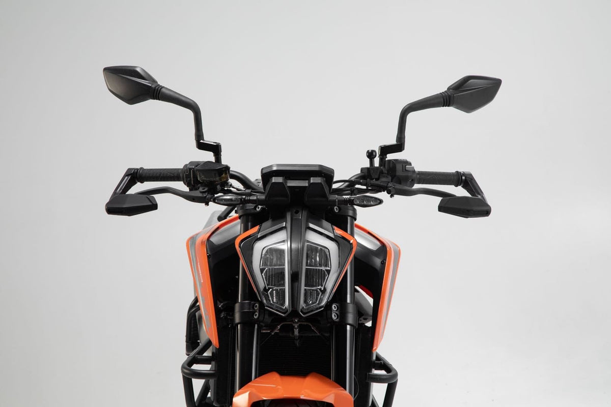 Lever Guards KTM 790/890 Duke, 1290 Super Duke R with Wind Protection Black - SW-Motech UK