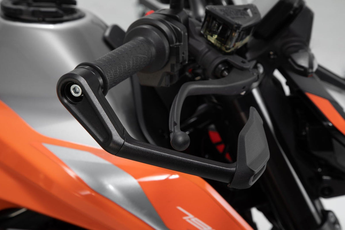 Lever Guards KTM 790/890 Duke, 1290 Super Duke R with Wind Protection Black - SW-Motech UK