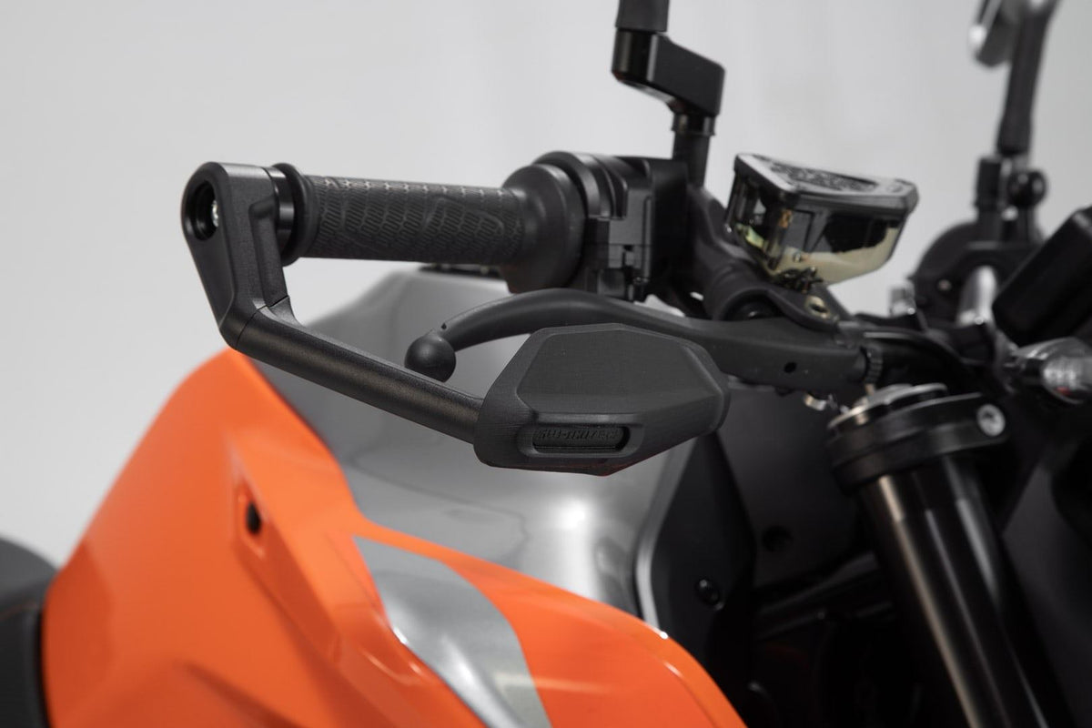 Lever Guards KTM 790/890 Duke, 1290 Super Duke R with Wind Protection Black - SW-Motech UK