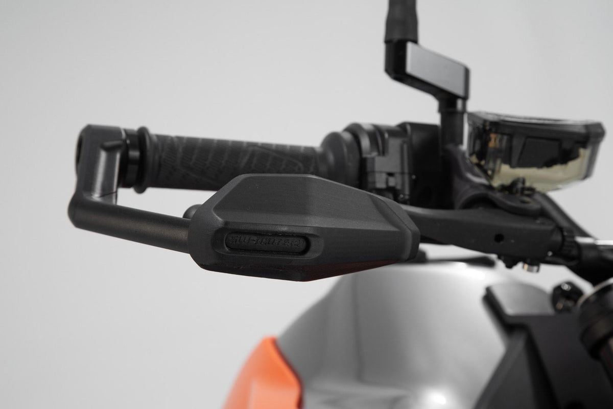 Lever Guards KTM 790/890 Duke, 1290 Super Duke R with Wind Protection Black - SW-Motech UK