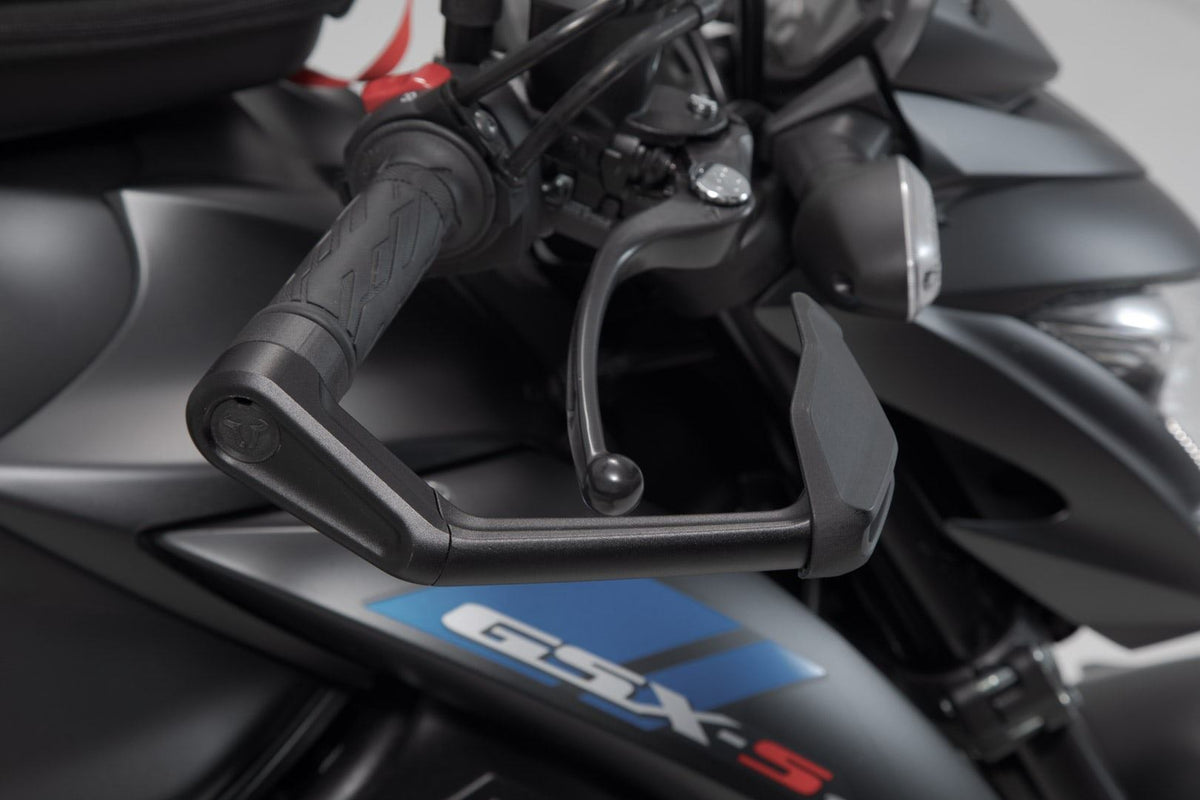 Lever Guards Suzuki GSX-S 750 (16-), GSX-S 1000 (15-) with Wind Protection Black - SW-Motech UK