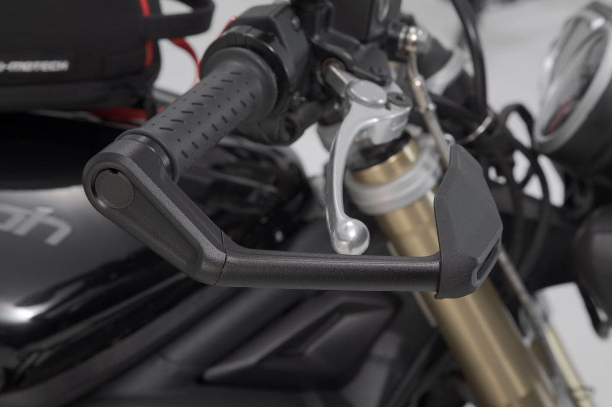 Lever Guards Triumph Street Triple 675 with Wind Protection Black - SW - Motech UK
