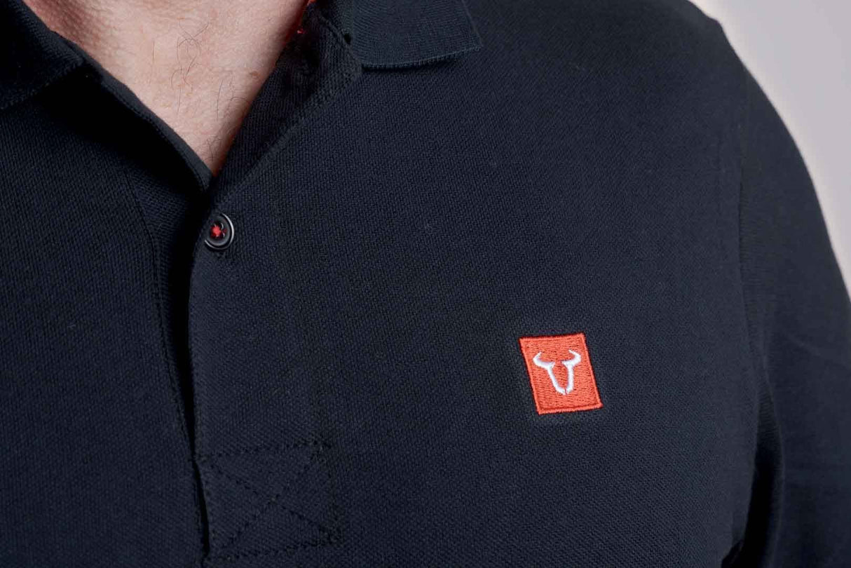 Polo shirt Core Line. Black. Men. Size 3XL. - SW - Motech UK