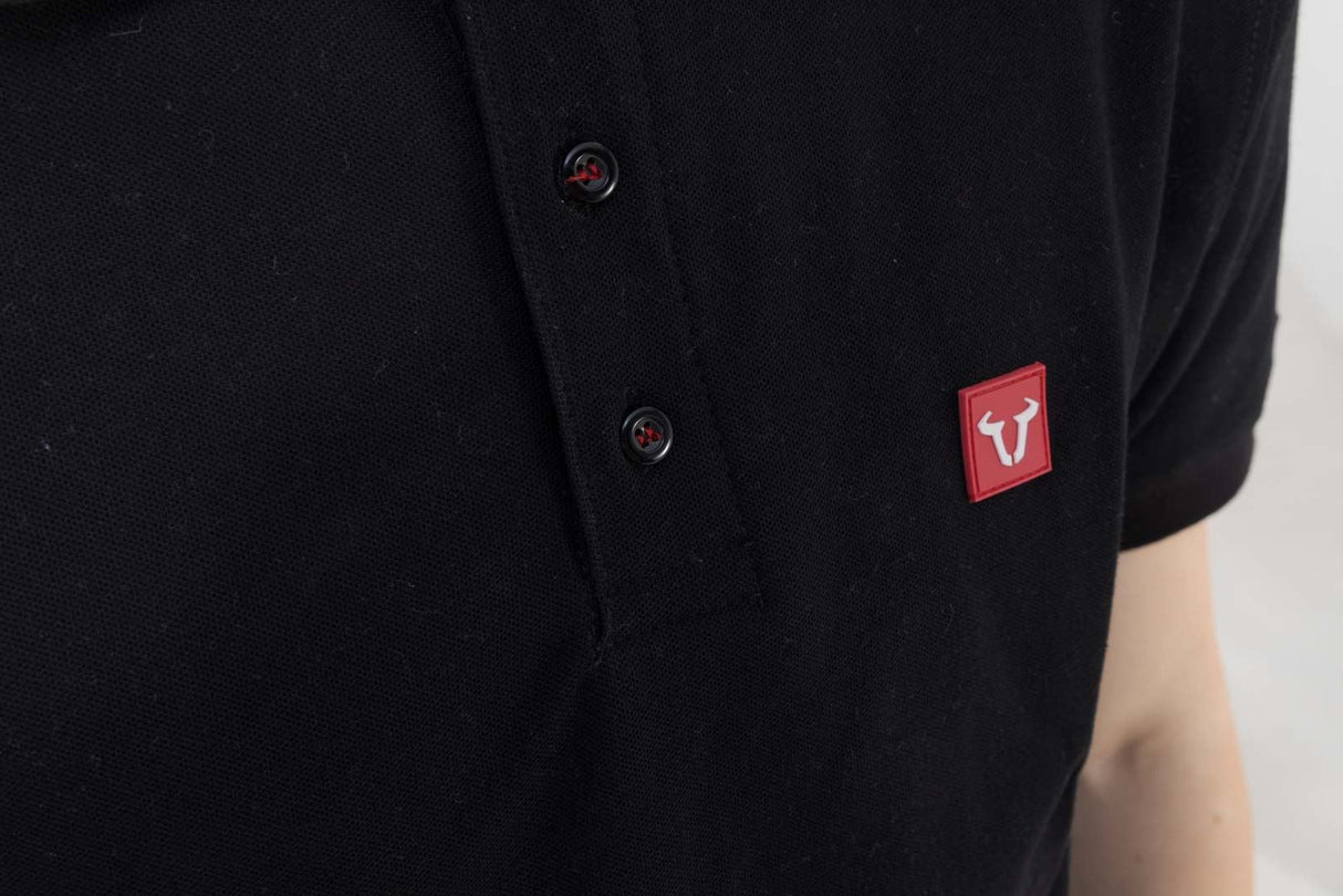 Polo shirt Core Line. Black. Men. Size M. - SW - Motech UK