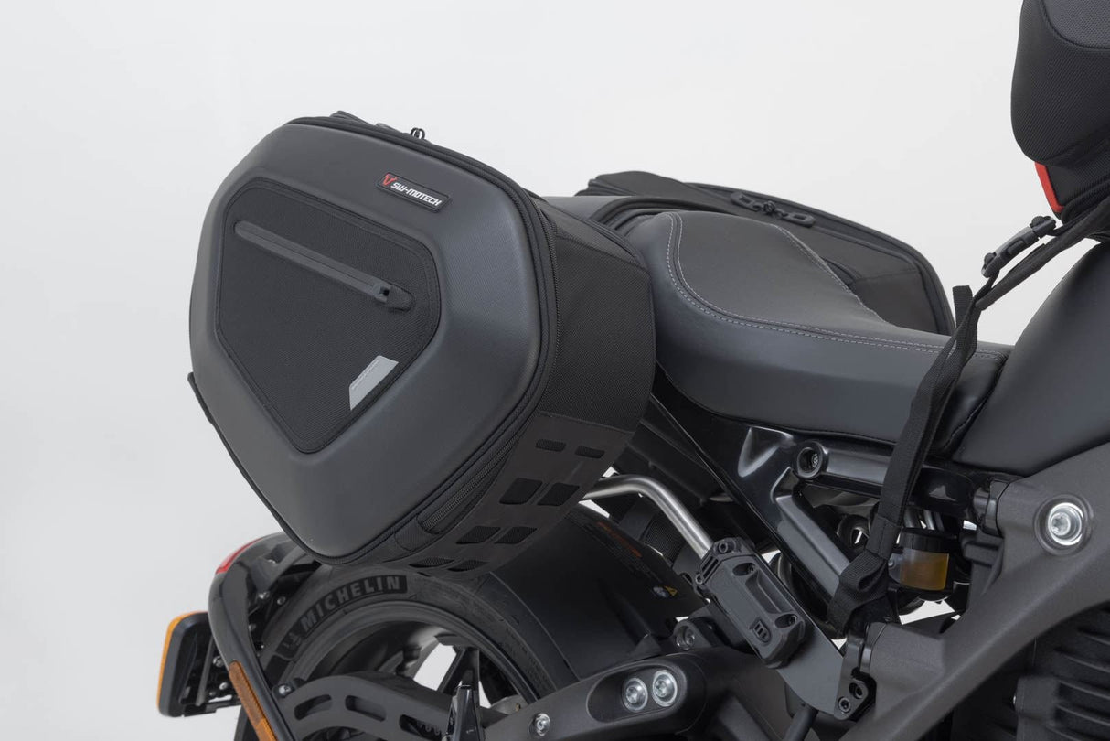 PRO BLAZE saddlebag set LiveWireONE Black - SW - Motech UK