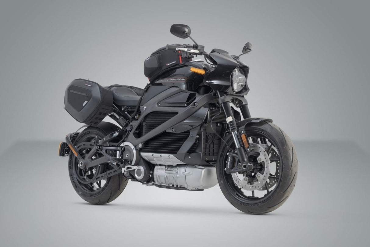 PRO BLAZE saddlebag set LiveWireONE Black - SW - Motech UK