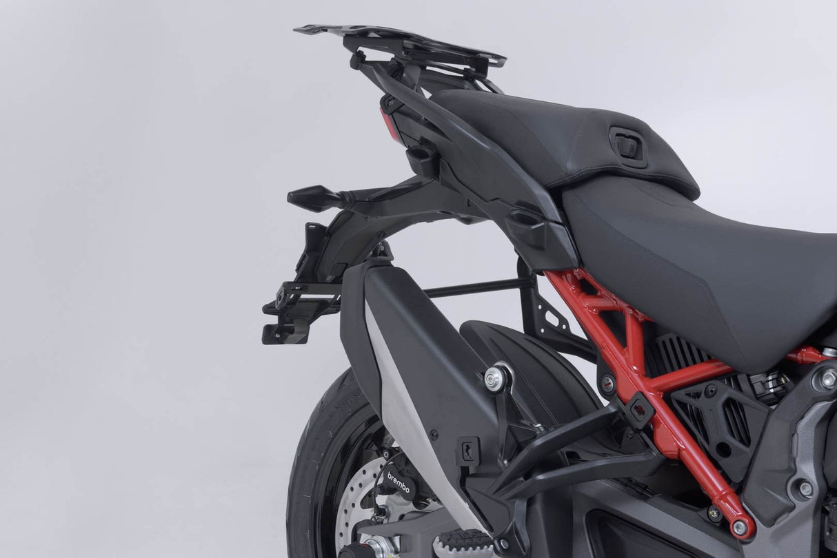 PRO side carrier Black. Ducati Multistrada V4 (20 - ). - SW - Motech UK