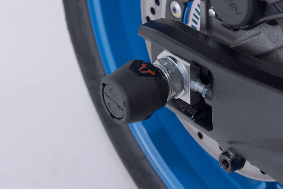 Rear axle crash pad kit Suzuki GSX-8S (22-) Black - SW-Motech UK