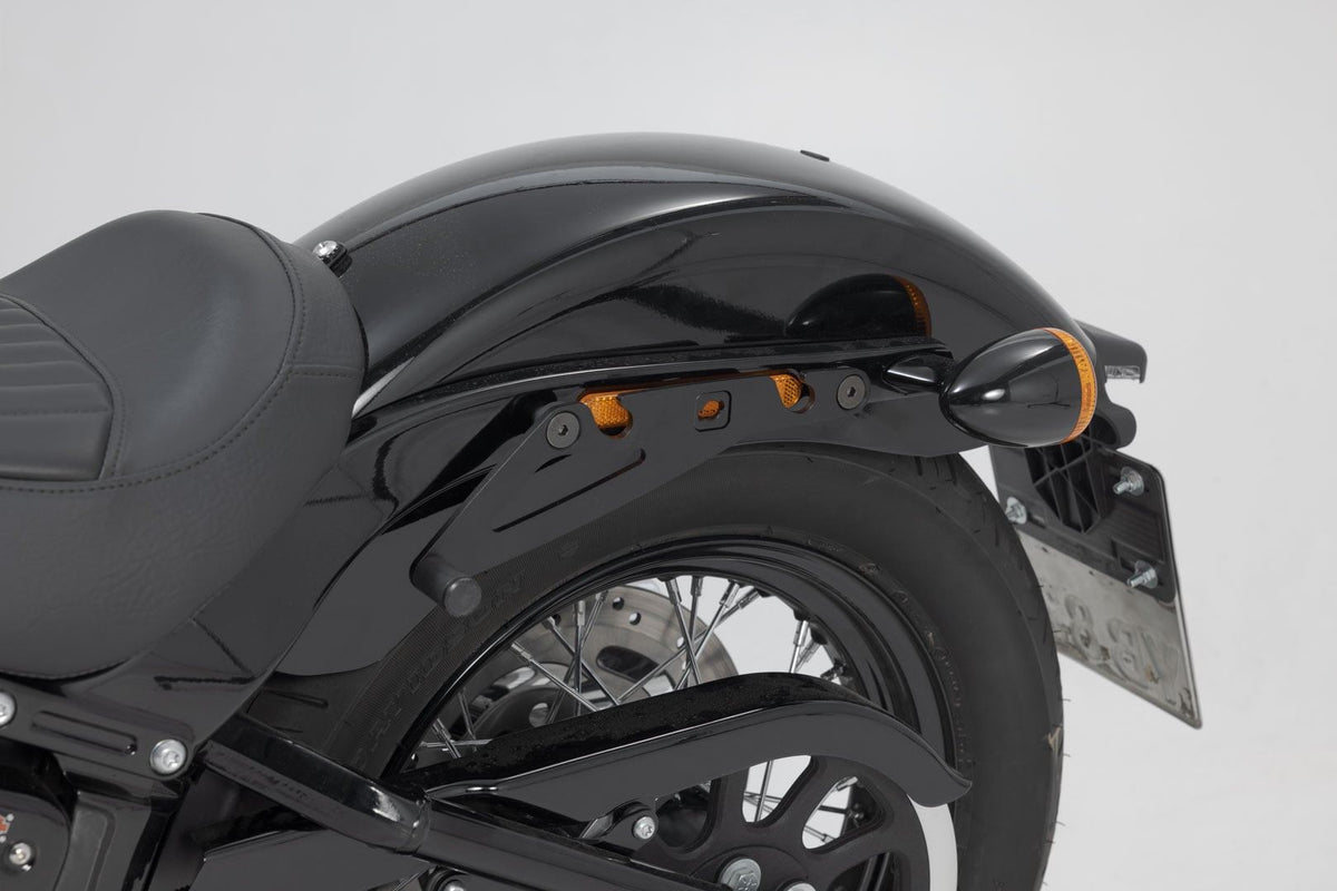 SLH Side Carrier LH1 Left Harley Davidson Street Bob/Slim/Standard - SW-Motech UK